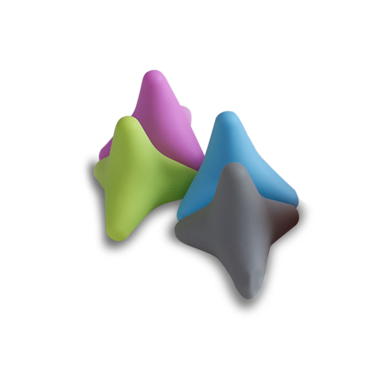 Quadrangular Four Corners Fascia Ball Combination Deep Tissue Myofascial Release Lacrosse Massage Ball