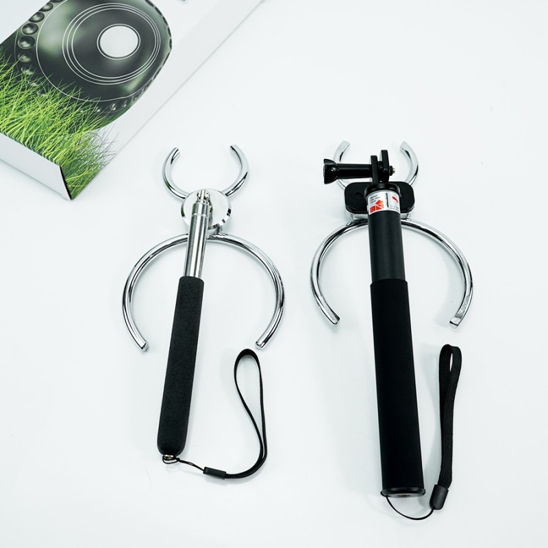 Multifunctional Stainless Steel Bocce Ball Retriever Sports Entertainment Lawn Ball Picker