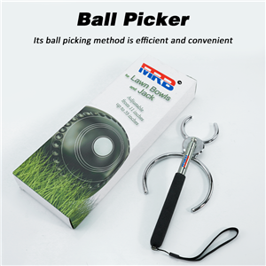 Efficient Stainless Steel Bocce Ball Picker - Retractable 20 - 83cm - Dual - Size Forks for Quick & Easy Ball Retrieval