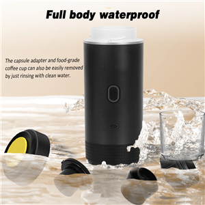 Compact Dual Temperature Coffee Capsule Machine Works with Big & Small Capsules High Pressure Espresso Extraction