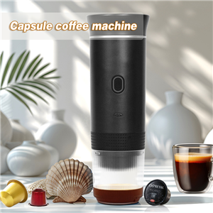 Compact Dual Temperature Coffee Capsule Machine Works with Big & Small Capsules High Pressure Espresso Extraction