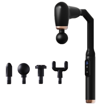 Portable Mini Electric Handheld Percussion Massager Type-C Charging Deep Tissue Massage Gun for Neck Back Extendable Features