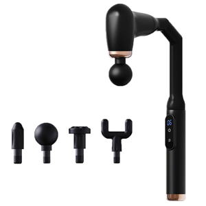 Deep Tissue Full Body Percussion Back Massager Long Handle 5 Massage Heads for Pain Relief Relaxing Gift for Mom Dad Wife