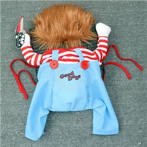 Medium and Large Dogs Killer Transformation Halloween Pet Costume Wig Stylish Pet Clothes for Canine Entertainment