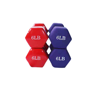 Factory Price Custom kg Women Use Oem Free Weight Fitness Gym Colored Pvc Coating Vinyl Dipping Hexagon Hex Dumbbell