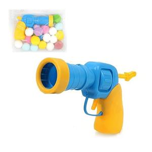 20 Pom Pom Balls Cat Toy Ball Launcher Safe Durable Interactive Indoor Cat Fetch Toy Plush Ball Shooting Gun for Adult Cats