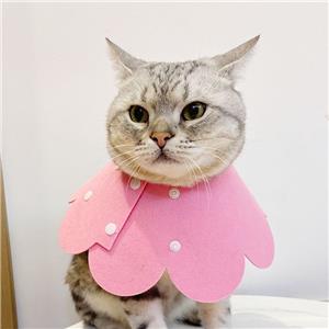 High Quality Soft Lightweight Non-Woven Pet Recovery Collar Adjustable Elizabethan Collar Cat Post-Surgery Use