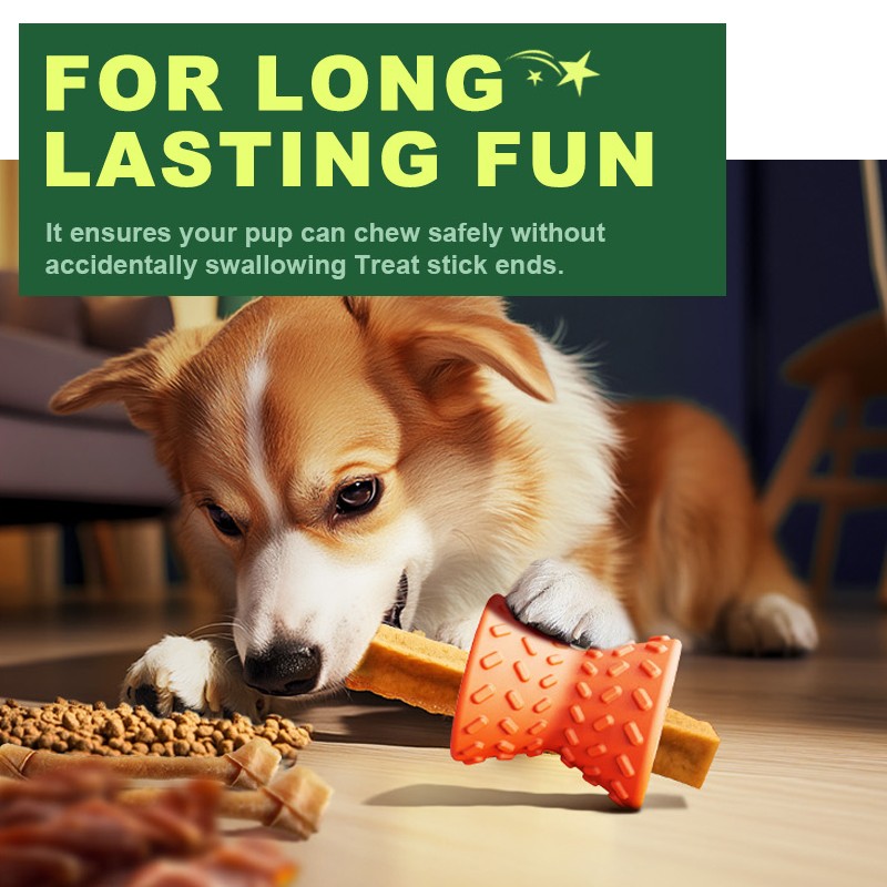 Dog toy dumbbell feeder