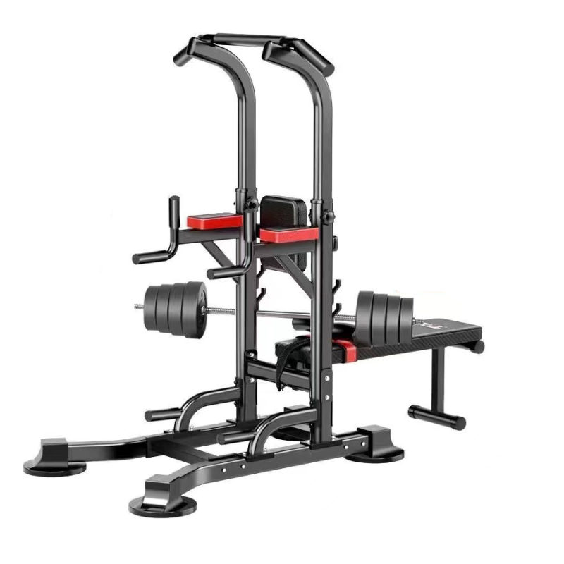 Multifunction Power Tower Dip Stand 500 lbs Capacity Fully Welded Adjustable Pull-Up Station for Home Gym