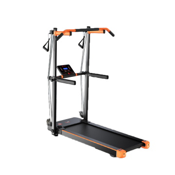 Super Quiet Treadmill for Small Space Detachable Strength Training Rack 15mm Thickness Soft Runway Fitness Machine