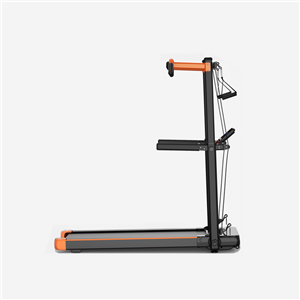 Super Quiet Treadmill for Small Space Detachable Strength Training Rack 15mm Thickness Soft Runway Fitness Machine