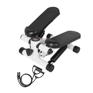 Compact Desk Hydraulic Stepper for Home Workout LCD Monitor Resistance Bands Real Time Calorie Tracking Stair Steppers