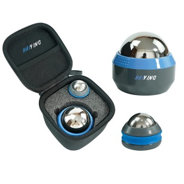 Cryosphere Sports Massage Accessories 2-Sized Cold Massage Ball Roller Set for Back Pain Sore Muscles Relief Plantar Fasciitis