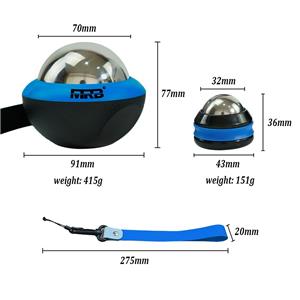 Cryosphere 2.8 Inch Deep Tissue Detachable Rolling Ball Blue Black Ice Massage Roller Ball for 6 Sports Massage Accessories