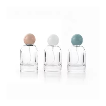 High-Grade Luxury Perfume Bottle Resin Cap Custom Design with Red Green Black White Marble Ball Fancy Resin Crafts