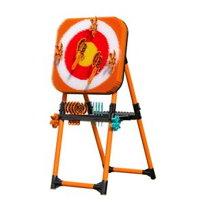 Adults & Kids Outdoor/Indoor Fun Set 8 Plastic Hatchets Ninja Stars Bristle Dart Board-Throwing Game for Backyard Entertainment