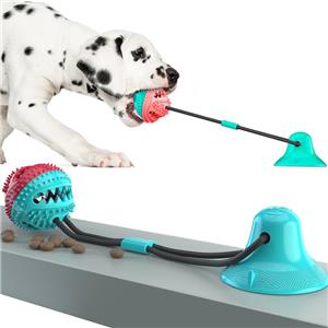 Dog Interactive Movement Toy Tug War Style Rope Suction Cup Large Aggressive Chewers Puppy Wear-Resistant Pull Teeth-Cleaning