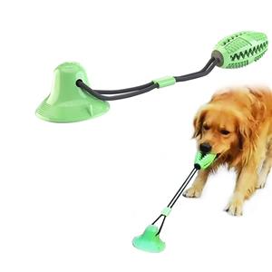 Dog Interactive Movement Toy Tug War Style Rope Suction Cup Large Aggressive Chewers Puppy Wear-Resistant Pull Teeth-Cleaning