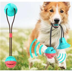 Dog Interactive Movement Toy Tug War Style Rope Suction Cup Large Aggressive Chewers Puppy Wear-Resistant Pull Teeth-Cleaning