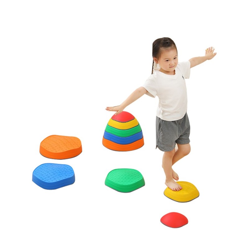 Customized Wave-shaped River-Crossing Stones Indoor/Outdoor Sensory Integration Training Balance Toys for Children