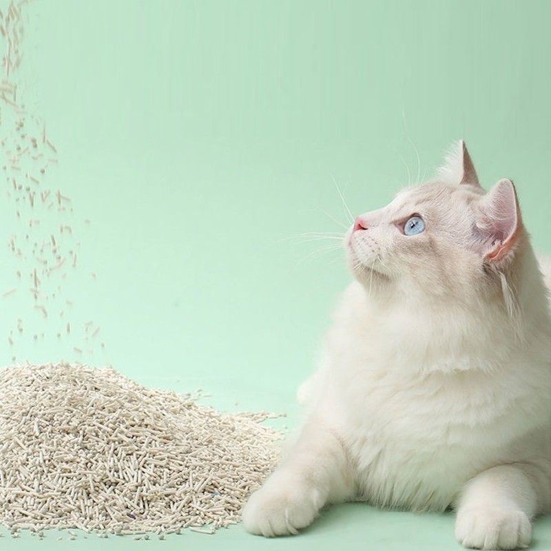 Ultra Absorbent Natural Mini-Pellet Cat Litter Low Tracking Odor Control Activated Charcoal Strong Clumping Self-Cleaning Litter