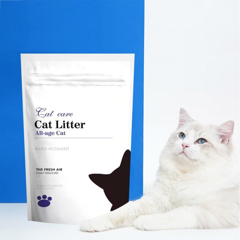 Wholesale Eco-Friendly Tofu Cat Litter Degradable Sand with 3 Flavors Made From Starch Soybean Zeolite Wood Clumping Effect