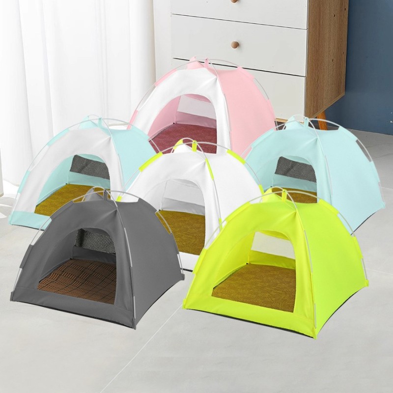 Universal Four Seasons Cat and Dog Pet Tent Environmentally Friendly Cat House Animal Pattern Outdoor Breathable Summer Mat