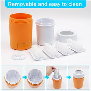 Customizable Logo Portable Pet Cleaning Paw Cleaner Small and Medium Sized Dog Foot Washer Made of Durable Plastic