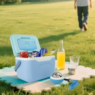 Hot & Cold Sports Refrigerator Neck and Back Massage Ice Roller Body Pain Relief Massager Ball with 5L Insulated Cooler