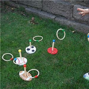 New Design Outdoor Wooden Ring Toss Game Educational Training Sports & Entertainment Toy for Kids
