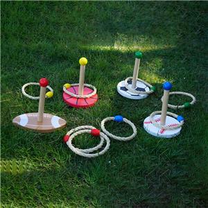 New Design Outdoor Wooden Ring Toss Game Educational Training Sports & Entertainment Toy for Kids