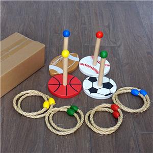 New Design Outdoor Wooden Ring Toss Game Educational Training Sports & Entertainment Toy for Kids