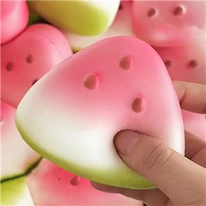 Hot Sale Kawaii Watermelon Squishies Soft Slow Rising Food Squeeze Toys for Stress Relief New Promotional Items
