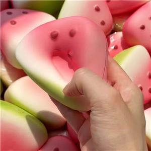 Hot Sale Kawaii Watermelon Squishies Soft Slow Rising Food Squeeze Toys for Stress Relief New Promotional Items