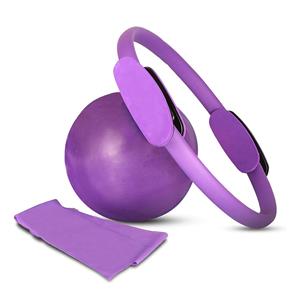 Home Workout Pilates Equipment Resistance Bands Ring and Ball Set-for Arms Thighs/Calves Core with Yoga Accessories Support