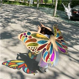 DIY Handmade Transparent Film Children's Colorful Butterfly Wings Material Package Colored Cellophane for Other Crafts Light