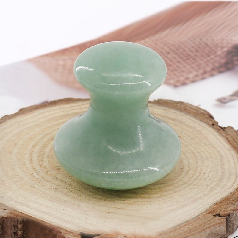 Mushroom Gua Sha Jade Eye Massage Facial Tool Smooth Cute Mushroom Shaped Scraping for Women SPA Lift Remove Wrinkles