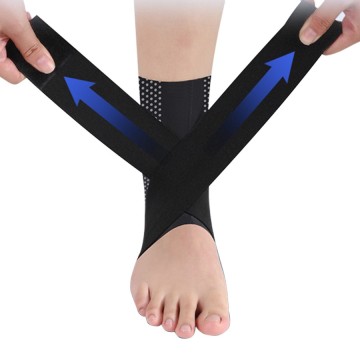 Ankle Support for Men and Women - Polyester Fiber Breathable Adjustable Ankle Brace Sprain for Running Basketball