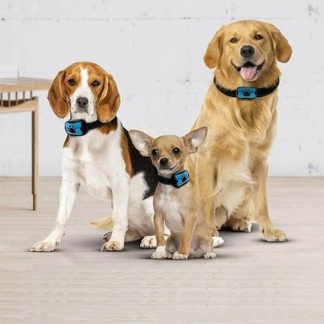 Rechargeable Ultrasonic Dog Bark Control Collar Anti-Barking Deterrent Device for Medium Large Dogs No Shock Anti-Barking Device