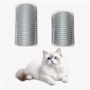 Automatic Rotating Cat Massager and Scratcher, Interactive Grooming Brush with Catnip for Relieving Tension