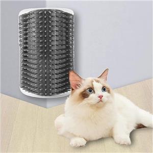 Automatic Rotating Cat Massager and Scratcher, Interactive Grooming Brush with Catnip for Relieving Tension
