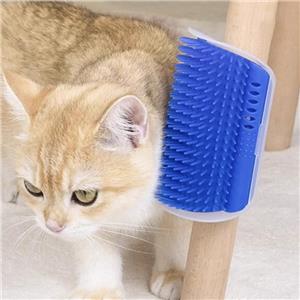 Automatic Rotating Cat Massager and Scratcher, Interactive Grooming Brush with Catnip for Relieving Tension