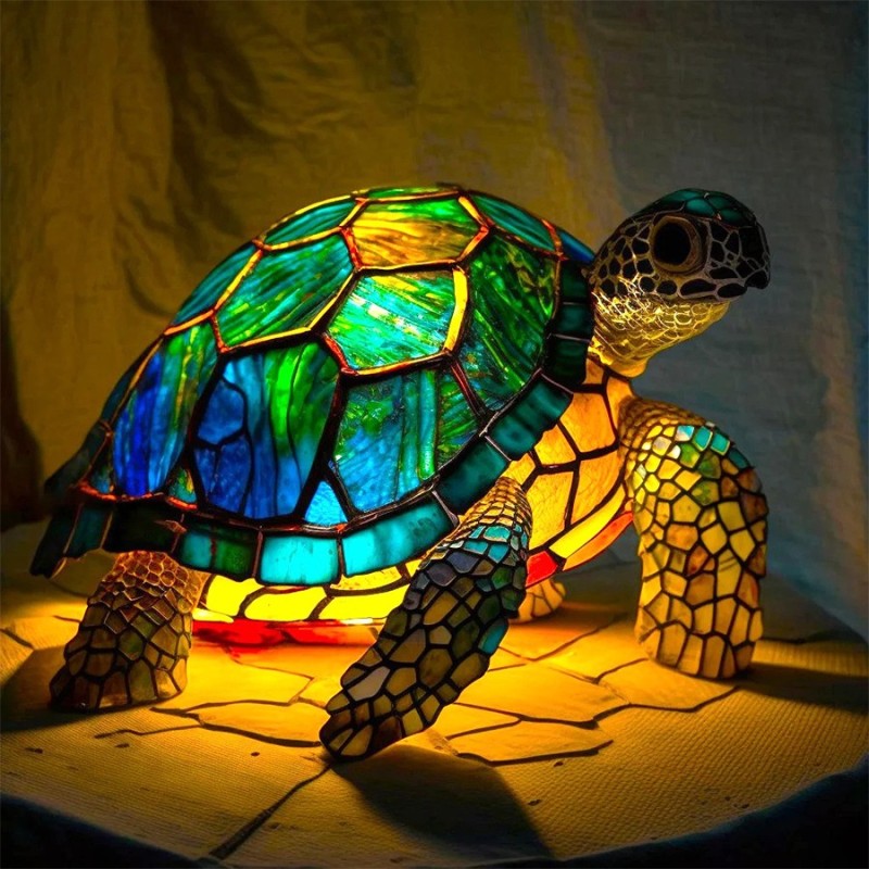 Animal Model 3D LED Desk Table Lamp Cute Gradient Night Light Bohemian Painting Dogs Themed Resin Craft Christmas Thanksgiving