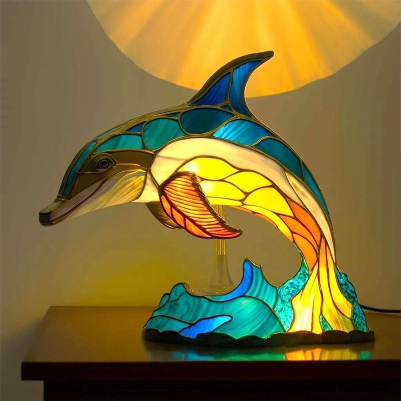 Hot Sale 1 Pc Resin Animal Table Lamp Nightlight Vintage Night Light Decor for Bedroom & Party Christmas Gift