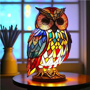 Animal Model 3D LED Desk Table Lamp Cute Gradient Night Light Bohemian Painting Dogs Themed Resin Craft Christmas Thanksgiving