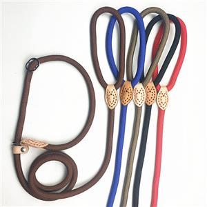 1.5m Nylon Braided Dog Leash for Small Medium Large Dogs Cats Night-Reflective Hands-Free Lighting Padded for Comfort