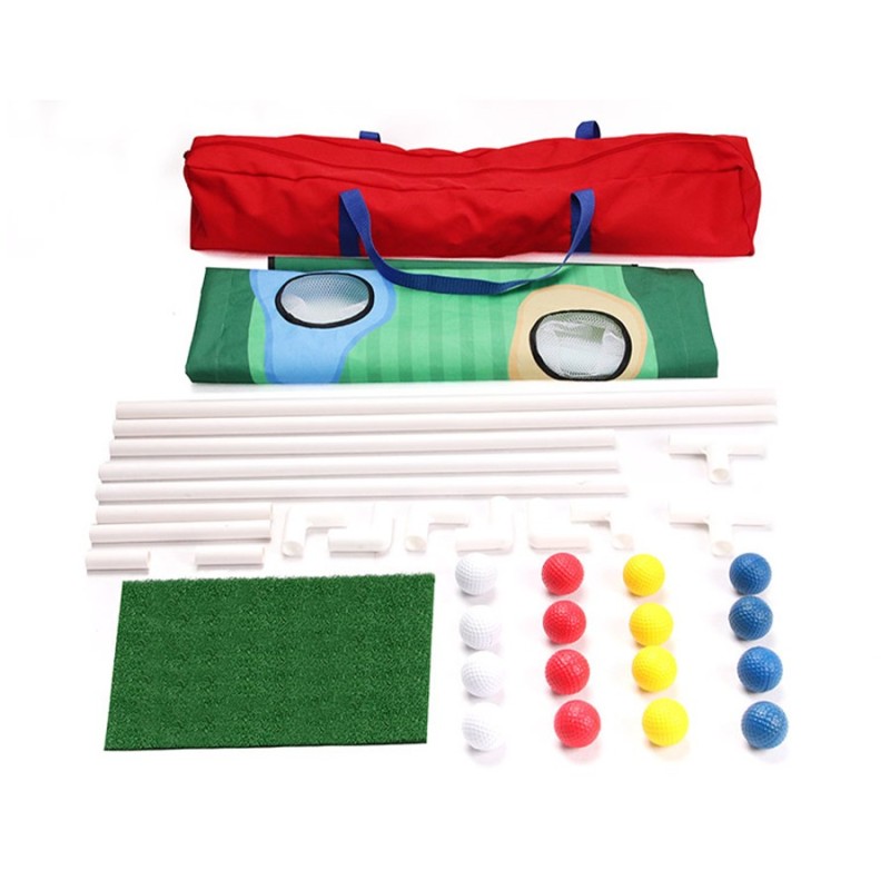 2-in-1 Outdoor Complete Golf Training Aid Combo Cornhole Chippo Target Boards Chipping Mats Practice Golf Balls for Golf