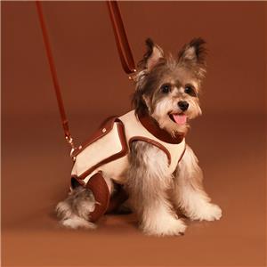 Portable Canvas Pet Backpack Breathable Mesh Messenger Bag for Cats and Dogs for Spring Summer Autumn Winter Travel