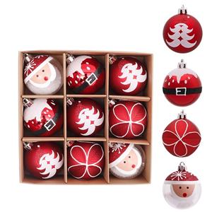 Colorful Christmas Ball Decoration Set Multi-Colored Ornaments Red Gold-Shatterproof Plastic Varying Sizes Many Styles Christmas