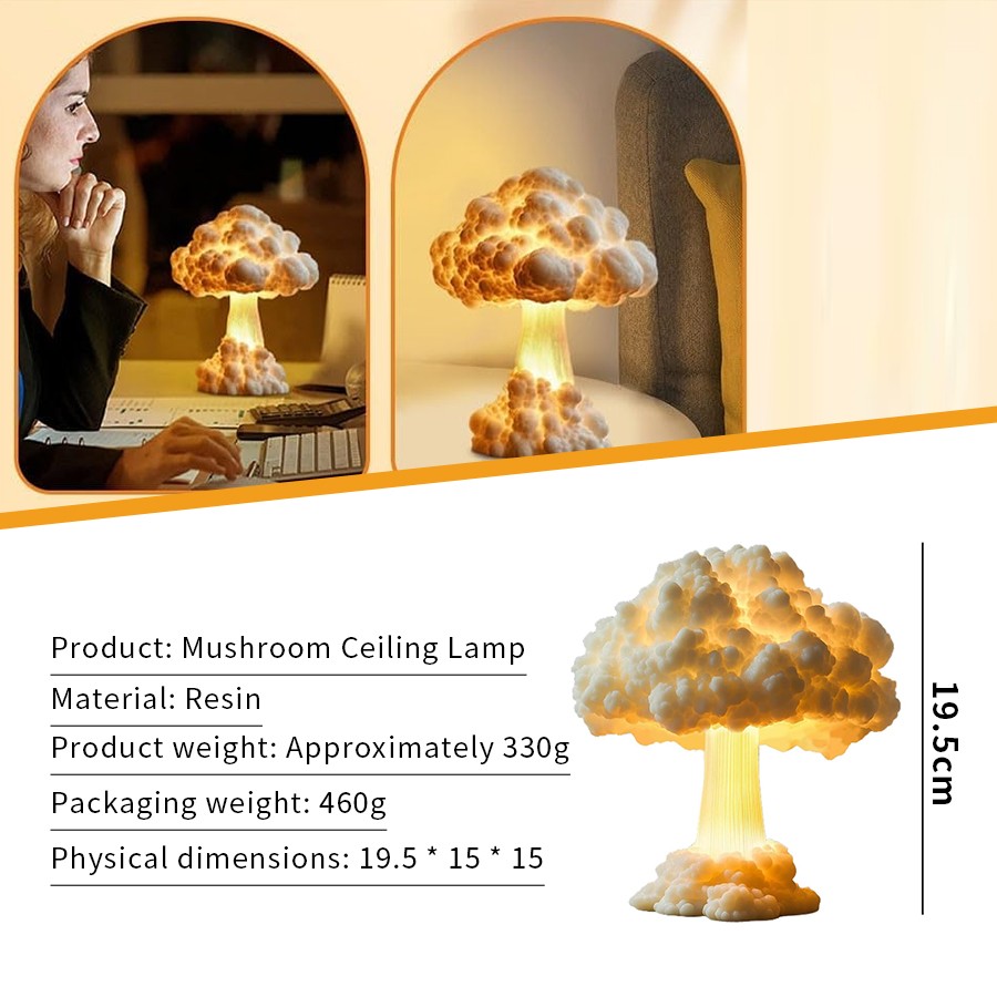 Mushroom Cloud Table Lamp